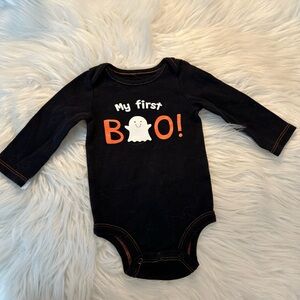 Black Halloween Baby Onesie